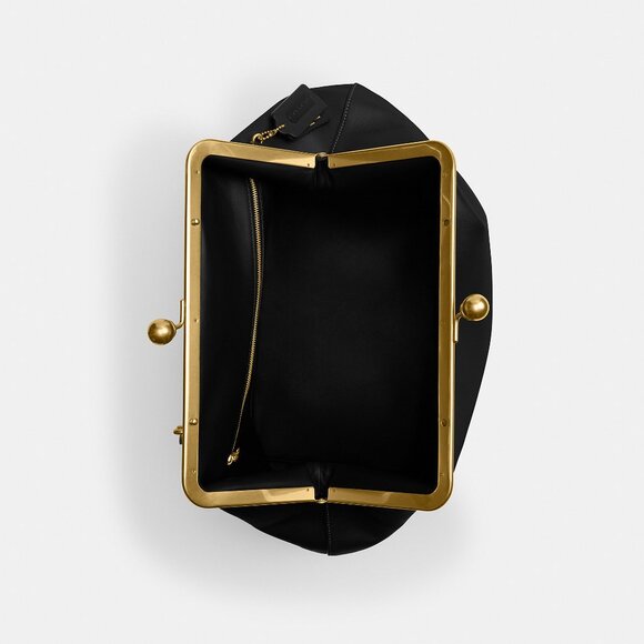 Coach Large Kisslock Frame Bag Designer Crossbody - Picture 3 of 8